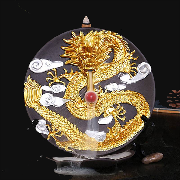 Thác khói trầm hương rồng vàng